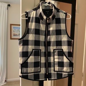 Buffalo plaid vest